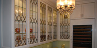 cabinets with leaded glass fronts